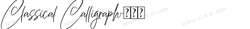 Classical Calligraph字体转换 Classical Calligraph字体转换